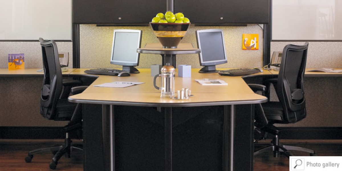 AIS Inc. Benching MWall Monolithic Panel System Atlanta Office Liquidators