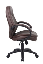 bomber-brown-leather-mid-back-task-office-chair-by-boss bomber-brown-leather-mid-back-task-office-chair-by-boss