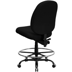 400-lb.-capacity-big-and-tall-black-fabric-armless-drafting-stool-with-extr 400-lb.-capacity-big-and-tall-black-fabric-armless-drafting-stool-with-extr