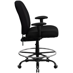 400-lb.-capacity-big-and-tall-black-fabric-drafting-stool-with-extra-wide-s 400-lb.-capacity-big-and-tall-black-fabric-drafting-stool-with-extra-wide-s