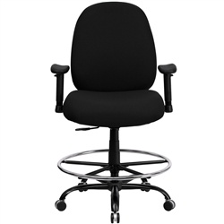 400-lb.-capacity-big-and-tall-black-fabric-drafting-stool-with-extra-wide-s 400-lb.-capacity-big-and-tall-black-fabric-drafting-stool-with-extra-wide-s