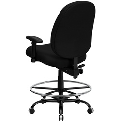 400-lb.-capacity-big-and-tall-black-fabric-drafting-stool-with-extra-wide-s 400-lb.-capacity-big-and-tall-black-fabric-drafting-stool-with-extra-wide-s