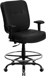 400-lb.-capacity-big-tall-black-leather-drafting-stool-with-extra-wide-seat 400-lb.-capacity-big-tall-black-leather-drafting-stool-with-extra-wide-seat